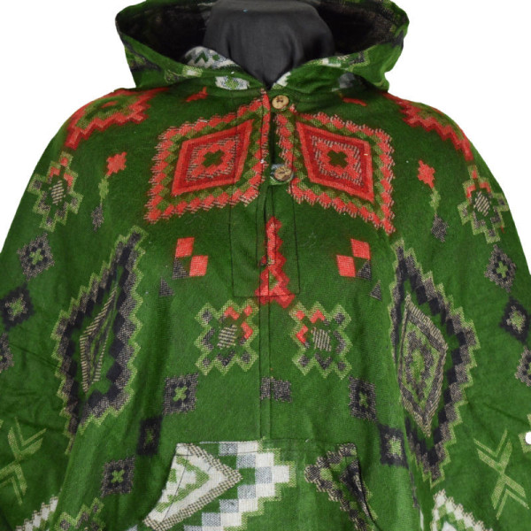 Poncho Femme Pitha Ton Vert