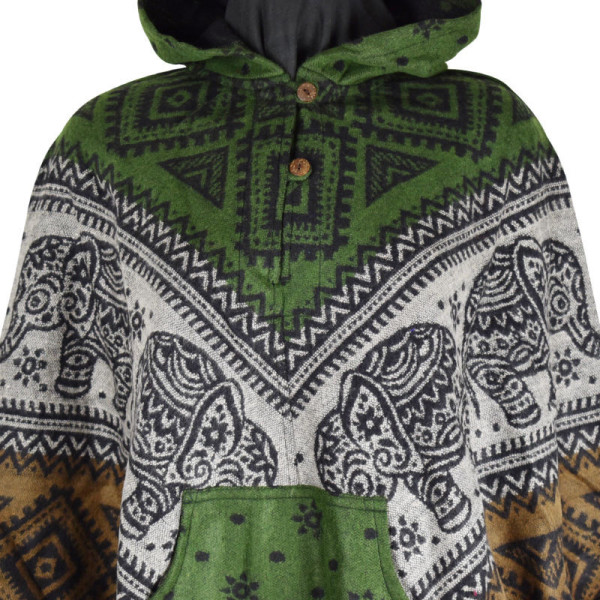 Poncho Femme Ganor Motif Éléphant