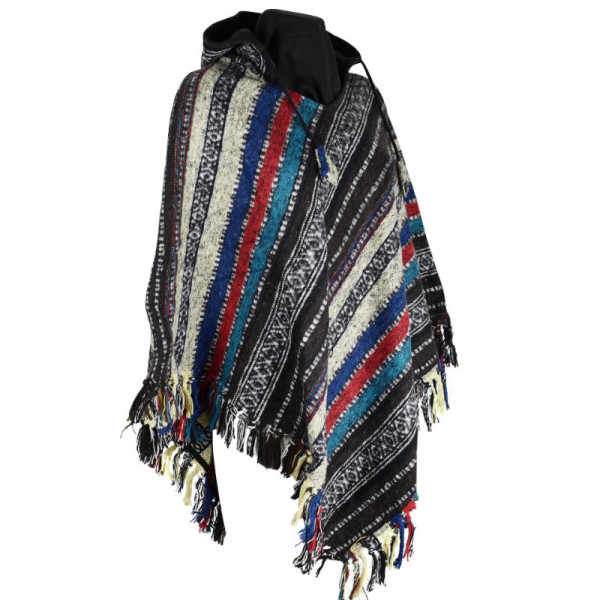 Poncho Coton Peigné Juwani Multicolore