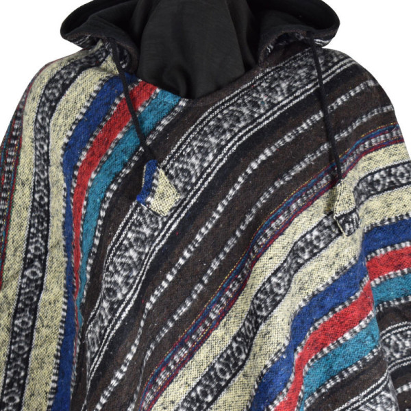 Poncho Coton Peigné Juwani Multicolore