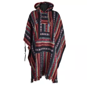 Poncho Homme Kamod Coton Peigné Multicolore