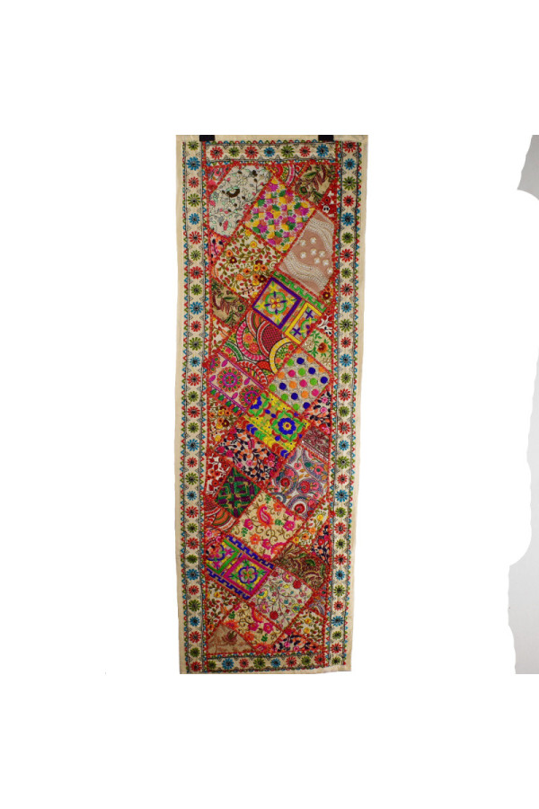 Ancienne Tapisserie Brodée Main – Multicolore, Style Vintage, Fabrication Bulgare, Pièce Unique