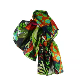 Écharpe Multicolore Coton Imprimé Jungle