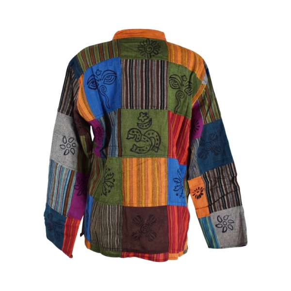 Chemise Jagat Patchwork Col Mao