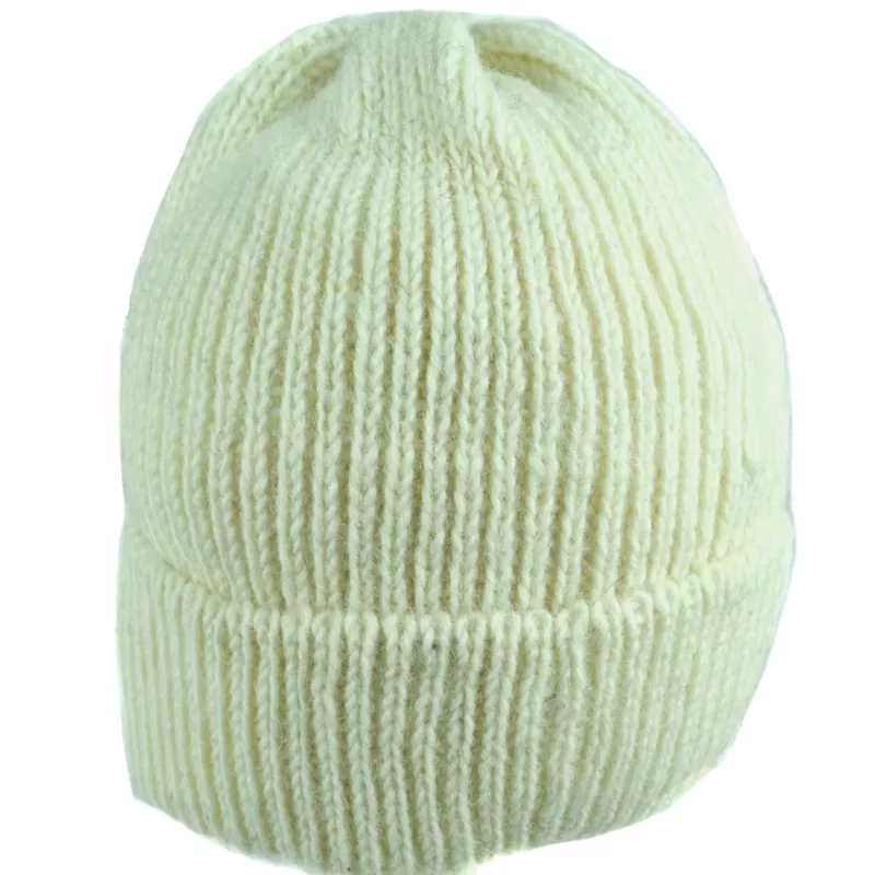 Bonnet Femme Sirpa Laine Tricotée Écru