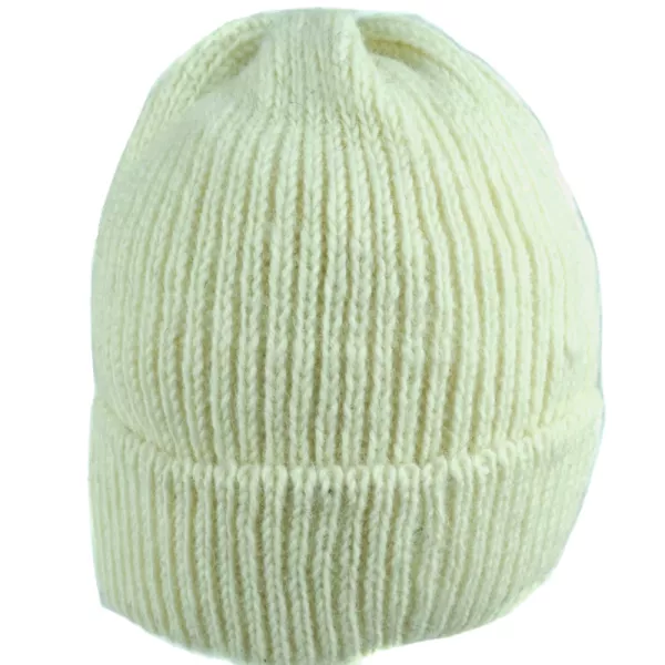 Bonnet Femme Sirpa Laine Tricotée Écru
