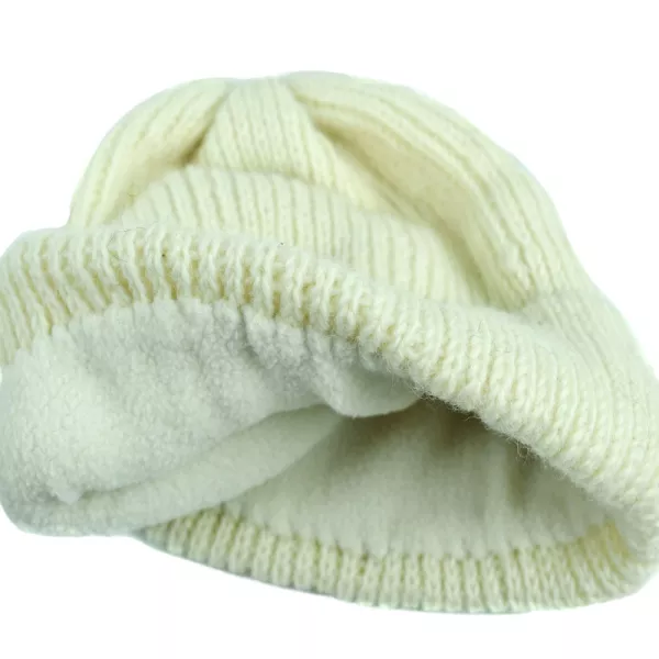 Bonnet Femme Sirpa Laine Tricotée Écru
