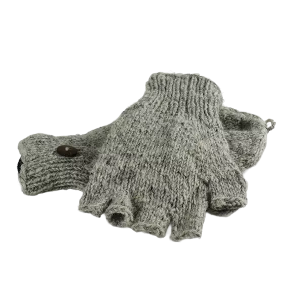 Moufle Mitaine Agara Gris Clair