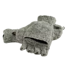 Moufle Mitaine Agara Gris Clair