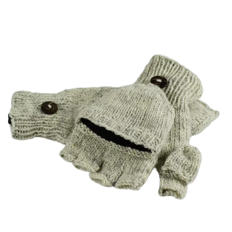 Moufle Mitaine Agara Beige
