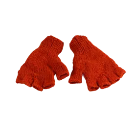 Mitaines Gundu Tricot Laine Orange