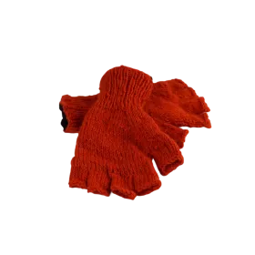 Mitaines Gundu Tricot Laine Orange