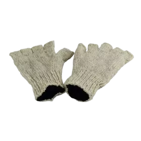 Mitaines Gundu Tricot Laine Beige