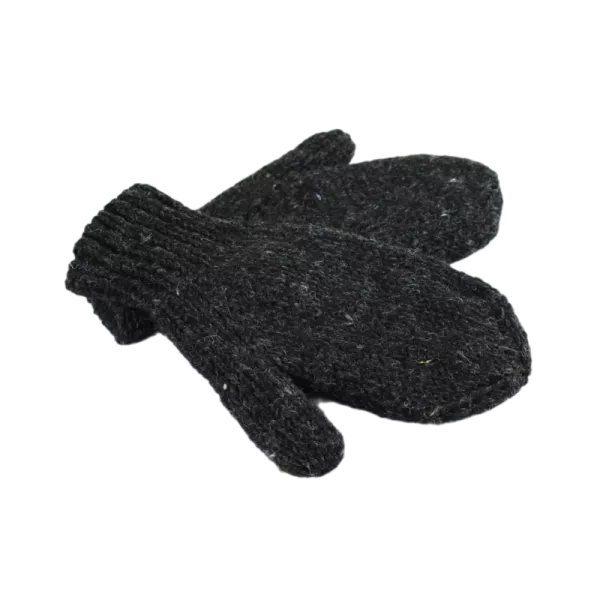 Moufles Lajo Tricot Laine et Polaire Anthracite
