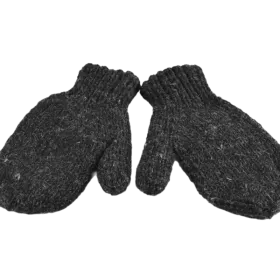 Moufles Lajo Tricot Laine et Polaire Anthracite
