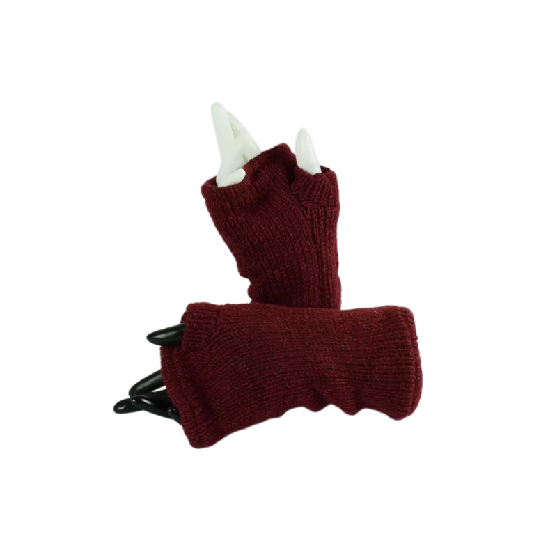 Mitaines Longues Dhaki Bordeaux