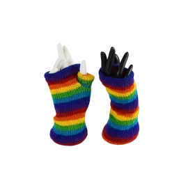 Mitaines Longues Dhaki Rainbow