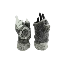 Mitaines Longues Gelu Gris Deux tons