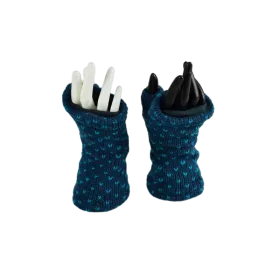 Mitaines Longues Saipu Bleu Pétrole