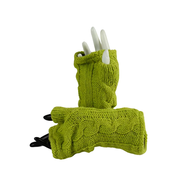 Mitaines Longues Thori Vert Anis
