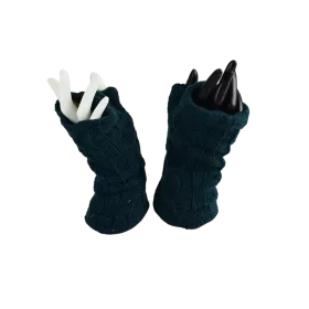 Mitaines Longues Thori Bleu Pétrole