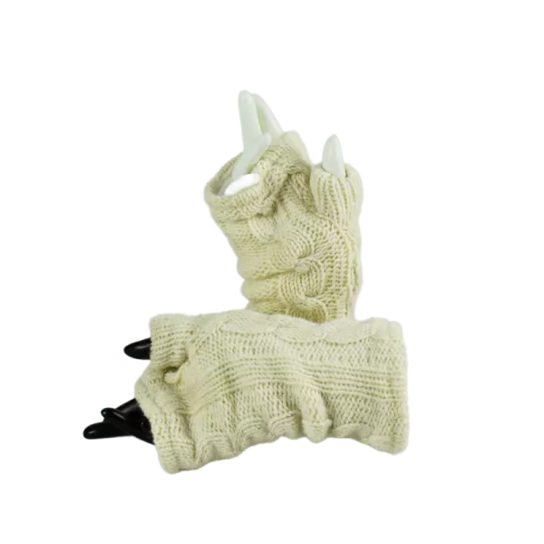 Mitaines Longues Thori Tressée Écru