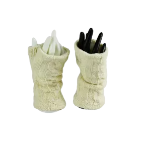 Mitaines Longues Thori Tressée Écru