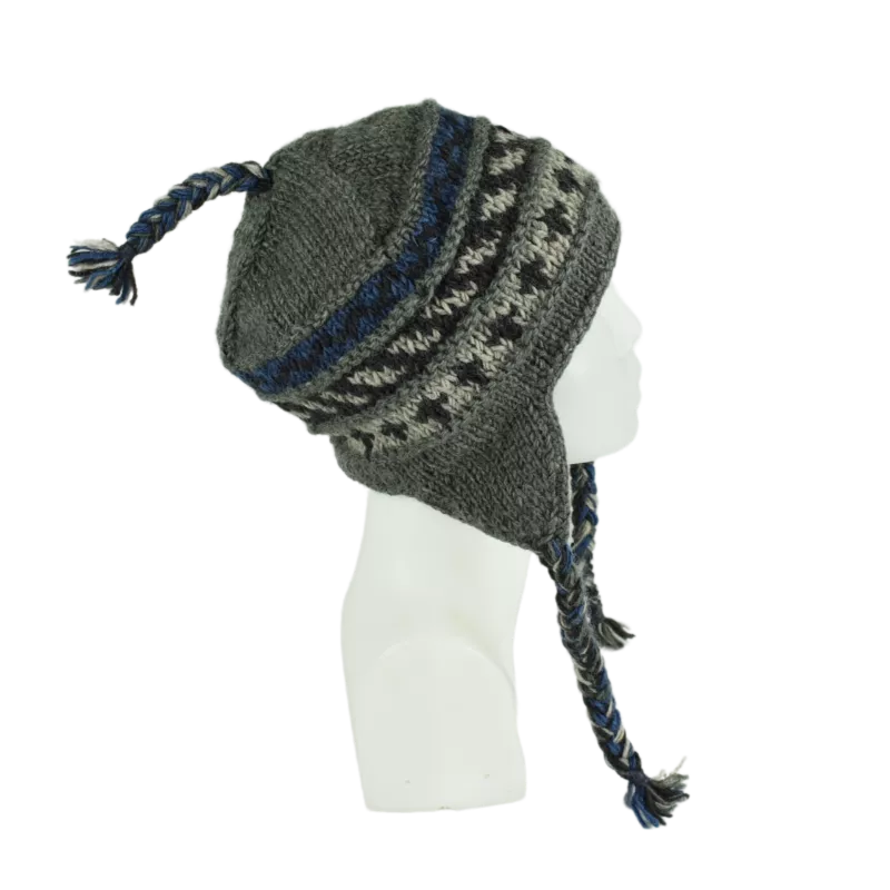 Bonnet Péruvien Pokali Tricot laine