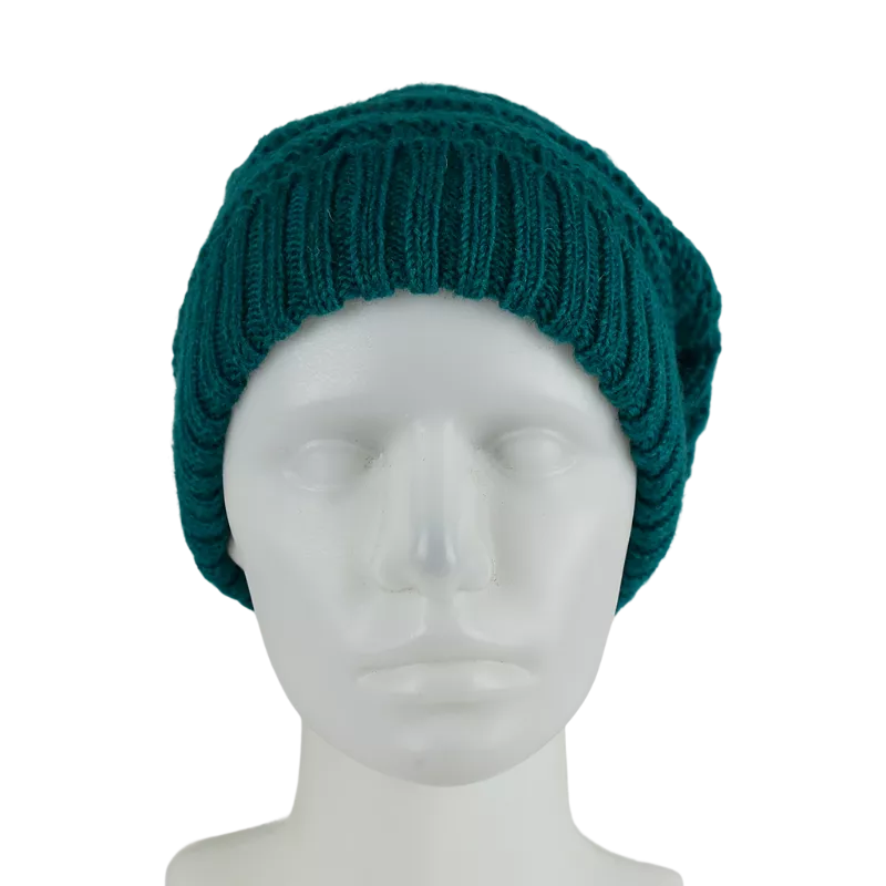 Bonnet Laine Balma Pompon Émeraude