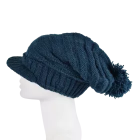 Casquette Dreadlocks Unisexe Laine Tricotée Pétrole