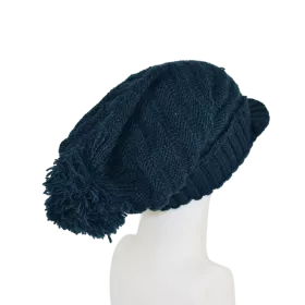 Casquette Dreadlocks Unisexe Laine Tricotée Pétrole