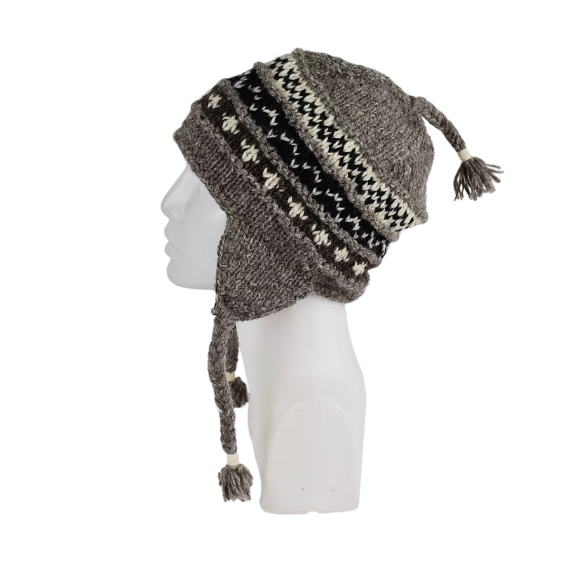Bonnet Péruvien Pokali Brun Naturel