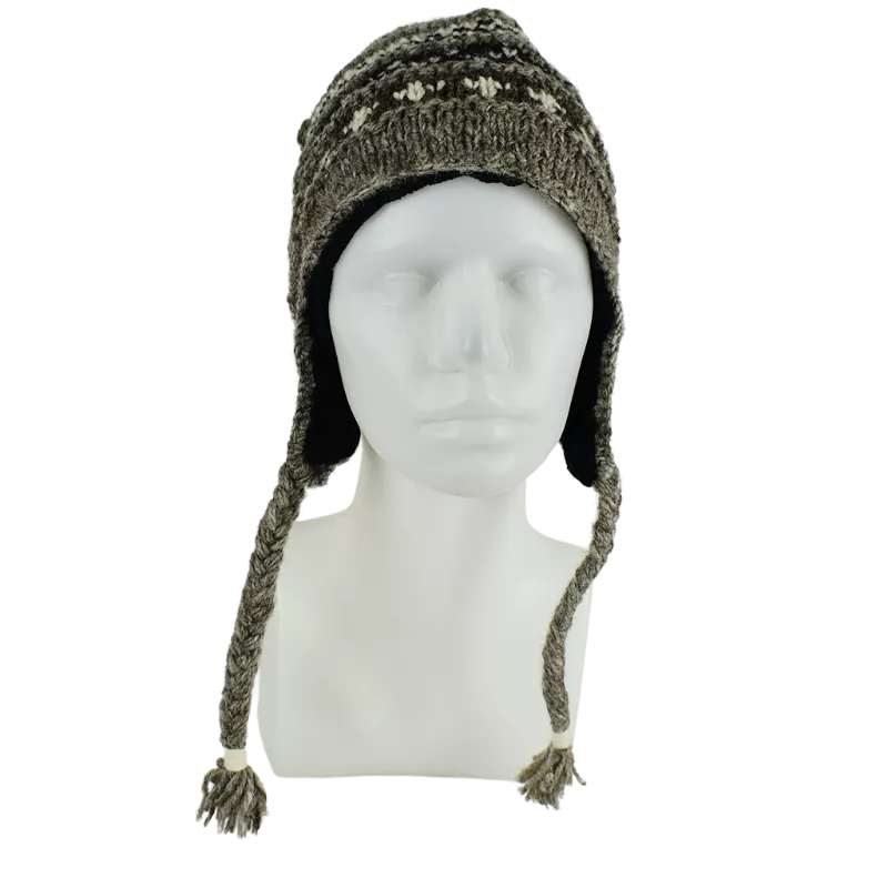 Bonnet Péruvien Pokali Brun Naturel