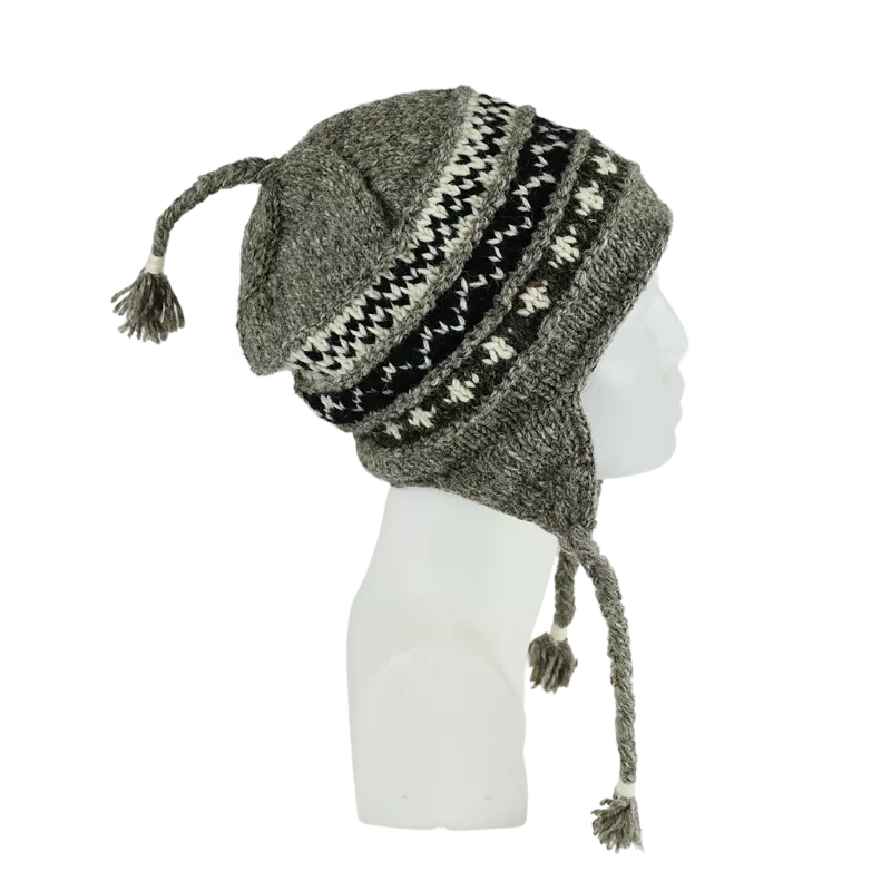 Bonnet Péruvien Pokali Brun Naturel