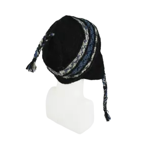 Bonnet Péruvien Pokali Tricot laine Noir