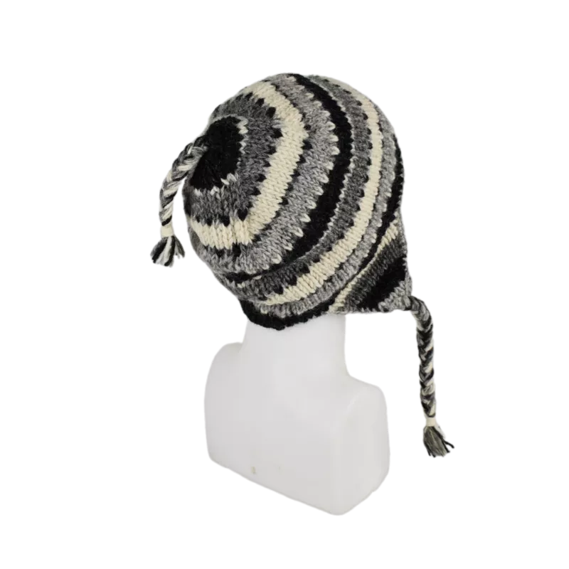 Bonnet Péruvien Kirana Tricot laine Rayé