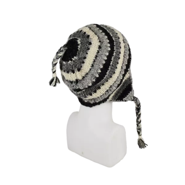 Bonnet Péruvien Kirana Tricot laine Rayé