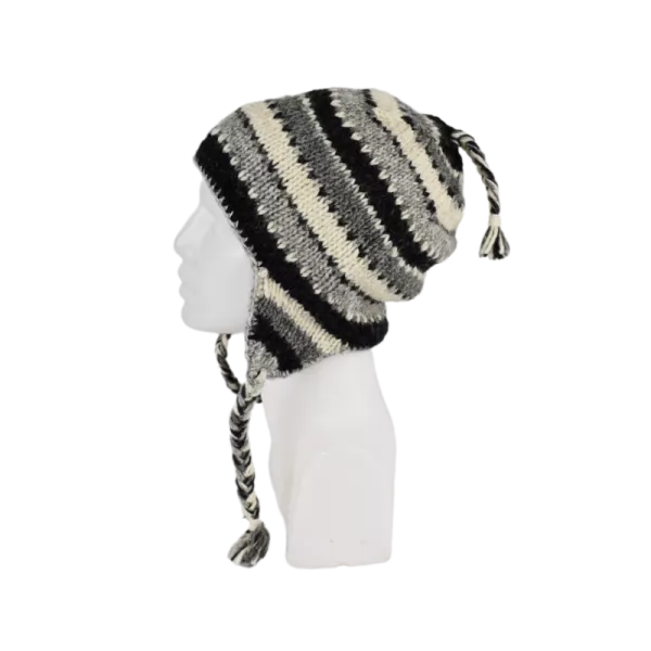 Bonnet Péruvien Kirana Tricot laine Rayé