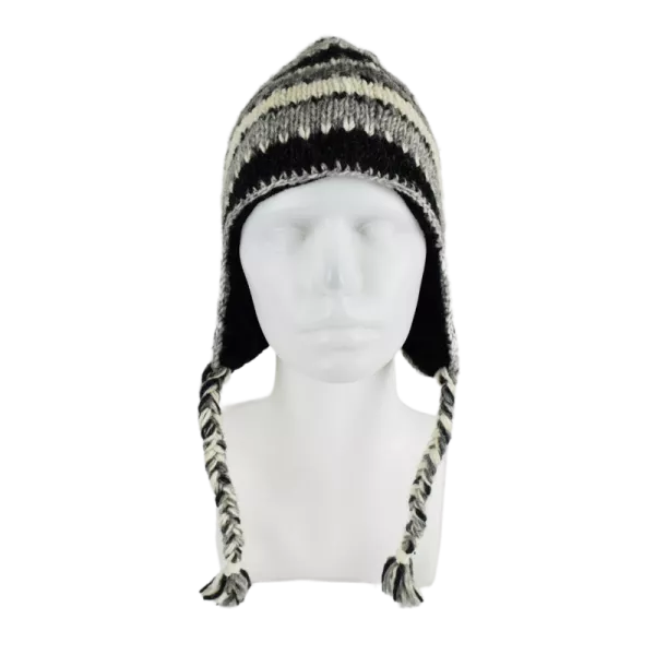 Bonnet Péruvien Kirana Tricot laine Rayé