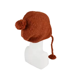 Bonnet Péruvien Pangi Tricot Rouille