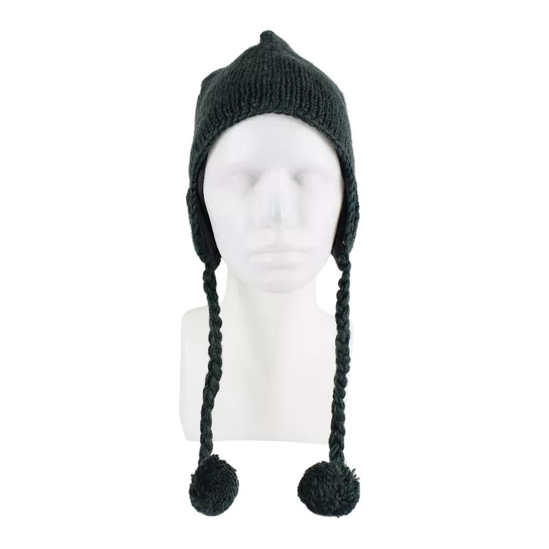 Bonnet Péruvien Pangi Tricot laine Uni
