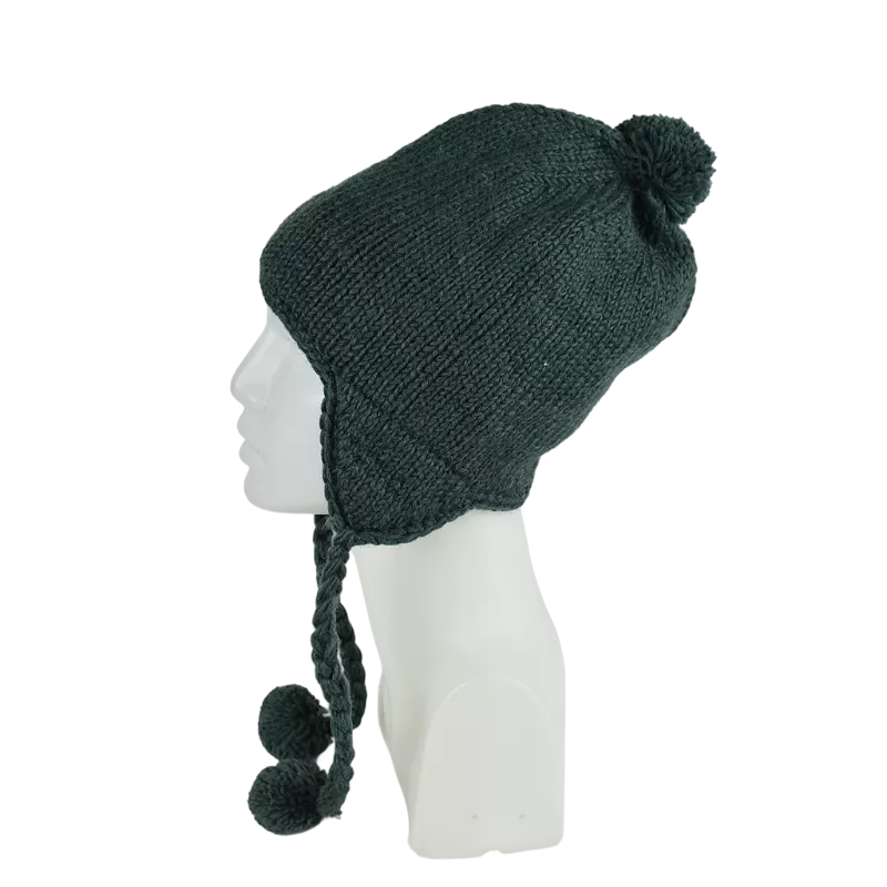 Bonnet Péruvien Pangi Tricot laine Uni