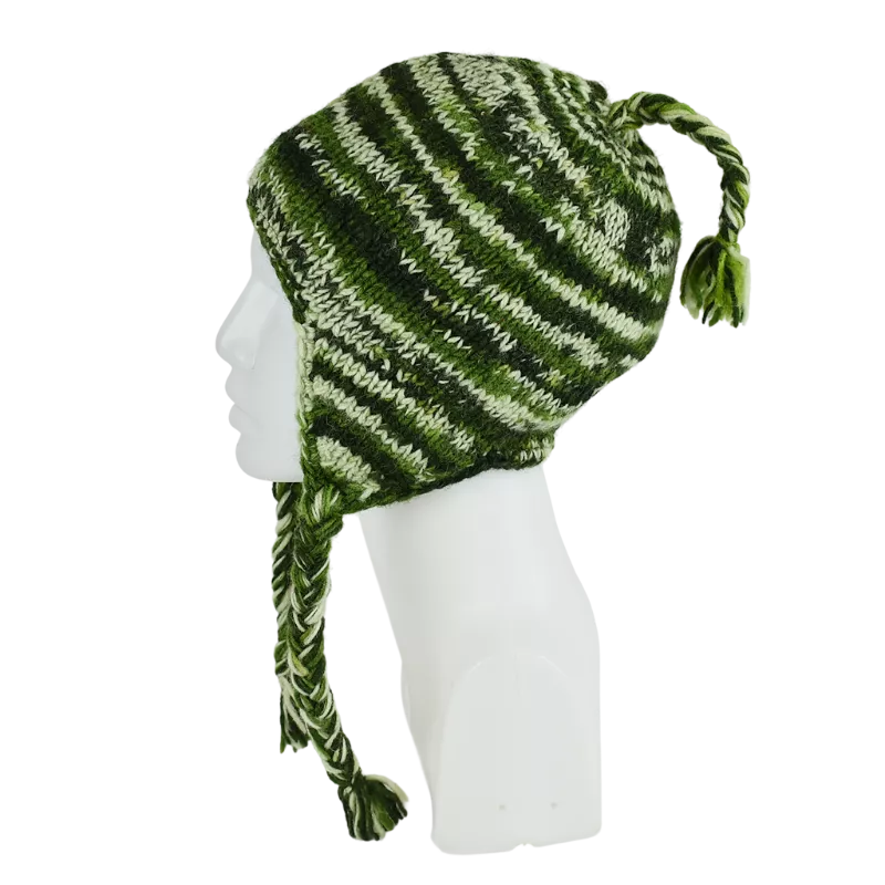 Bonnet Péruvien Bistar Tricot laine Chiné
