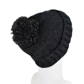Bonnet Tricot Laine Pompon-H