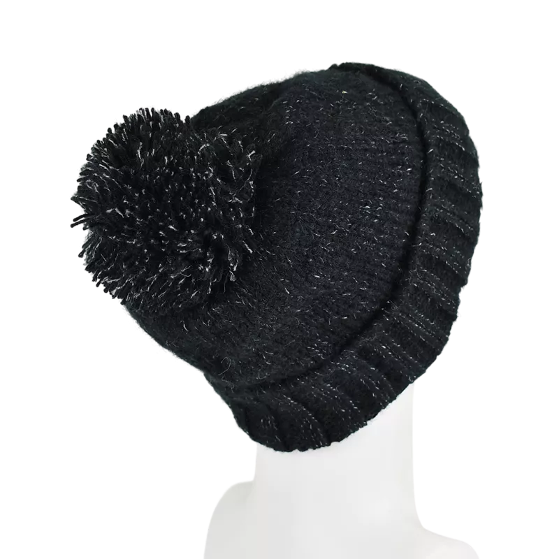Bonnet Tricot Laine Pompon-H