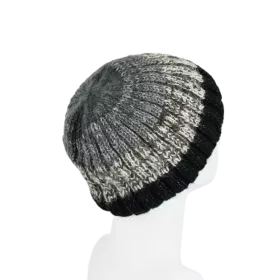 Bonnet Court Tricoté Laine et Mohair -X