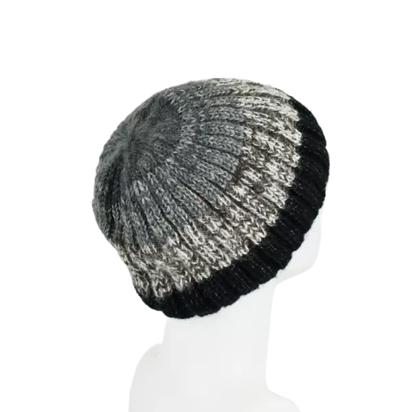 Bonnet Court Tricoté Laine et Mohair -X