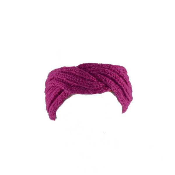 Bandeau Femme Sardi Laine Tricot Unie