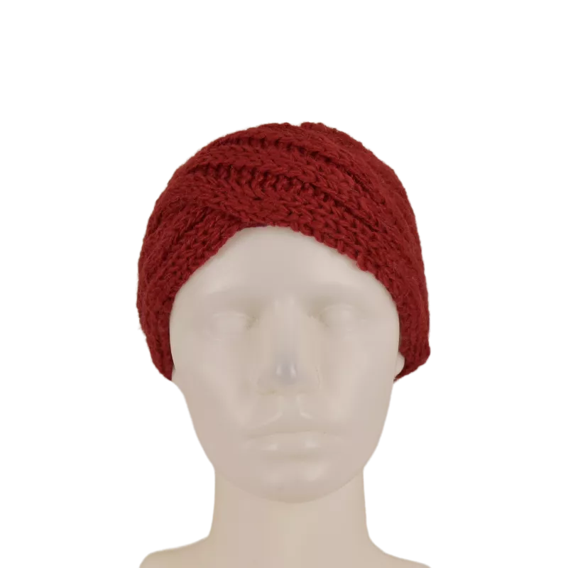 Bandeau Femme Sardi Laine Tricot Unie
