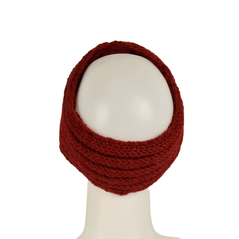 Bandeau Femme Sardi Laine Tricot Unie